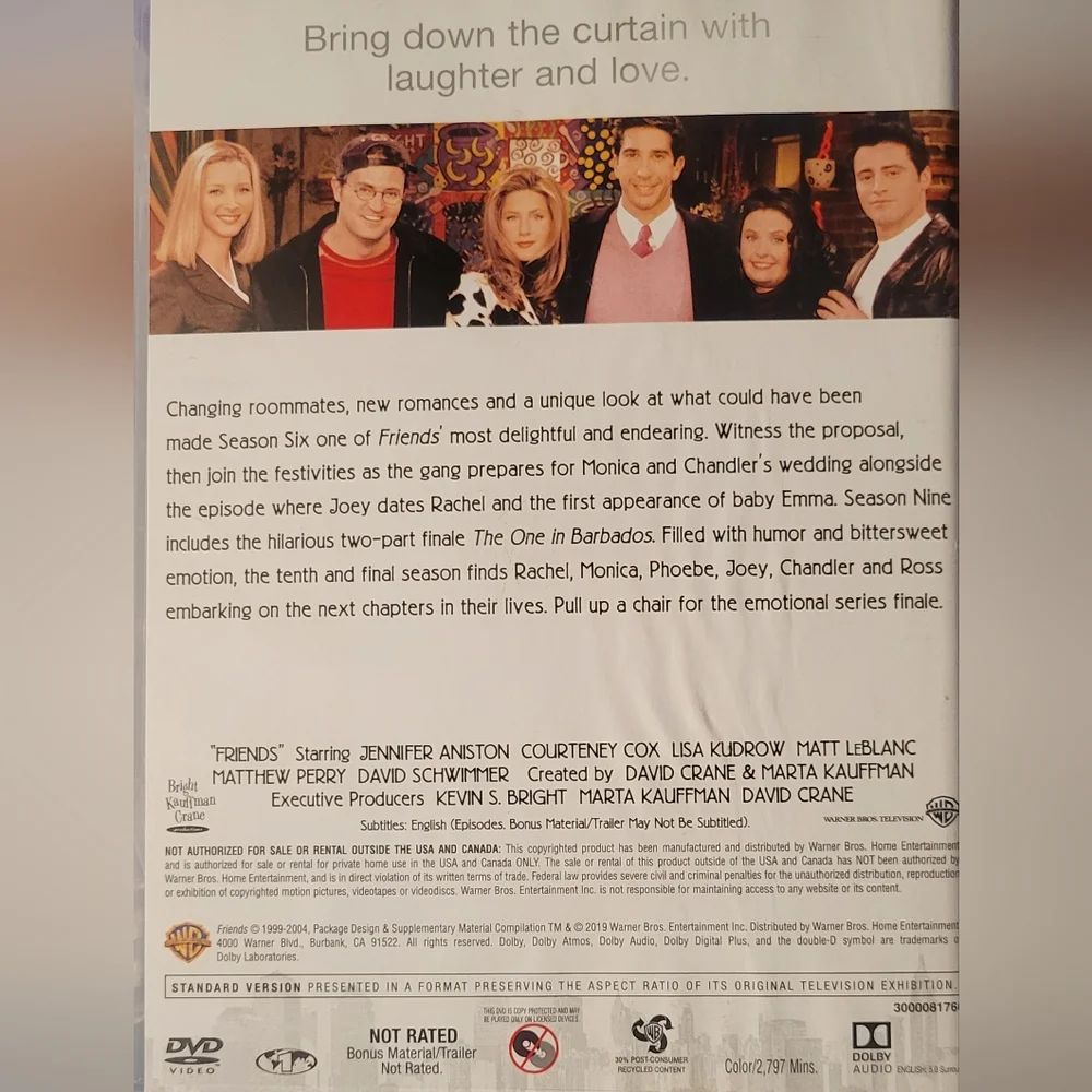 ❤️ Friends DVD Set Season 6-10